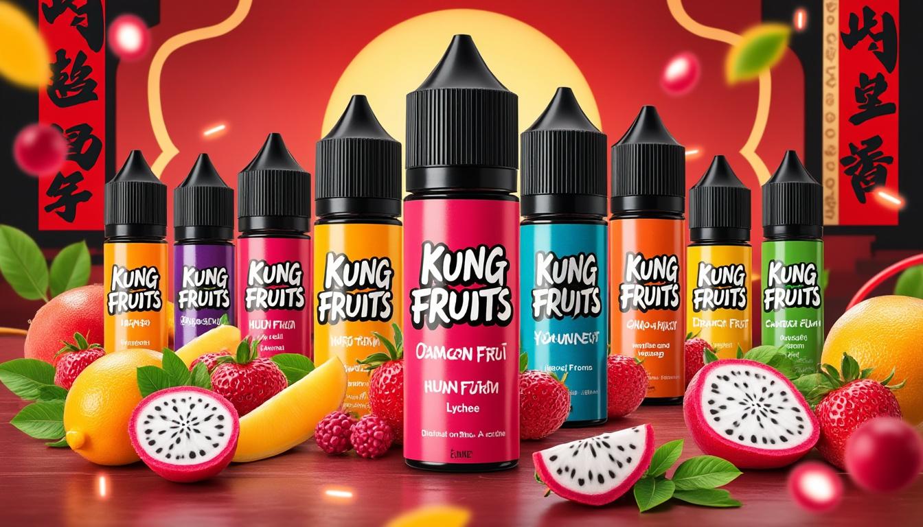 découvrez kung fruits, une gamme e-liquide alliant plaisir et santé grâce à des saveurs fruitées authentiques et rafraîchissantes. idéal pour les amateurs de vape équilibrée et gourmande !
